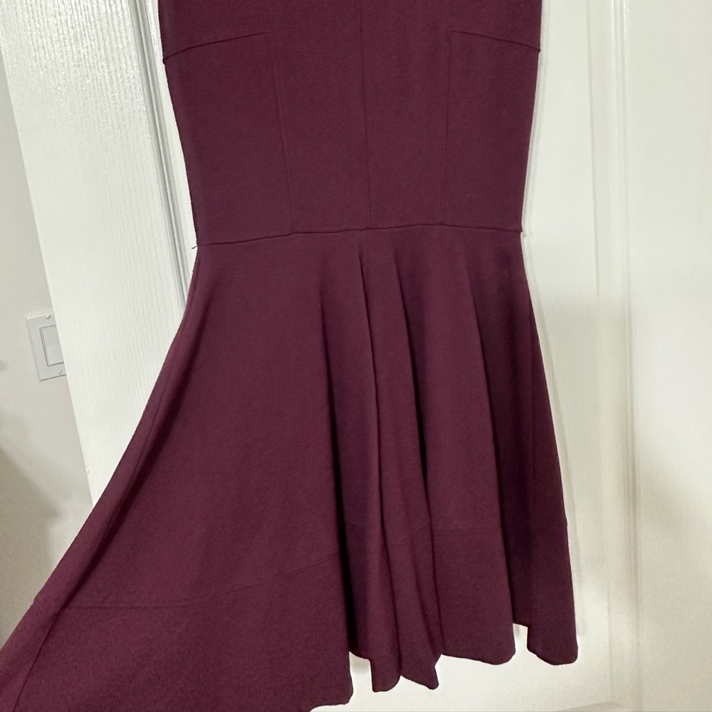 BarIII A-line style dress. Size medium. Wine color